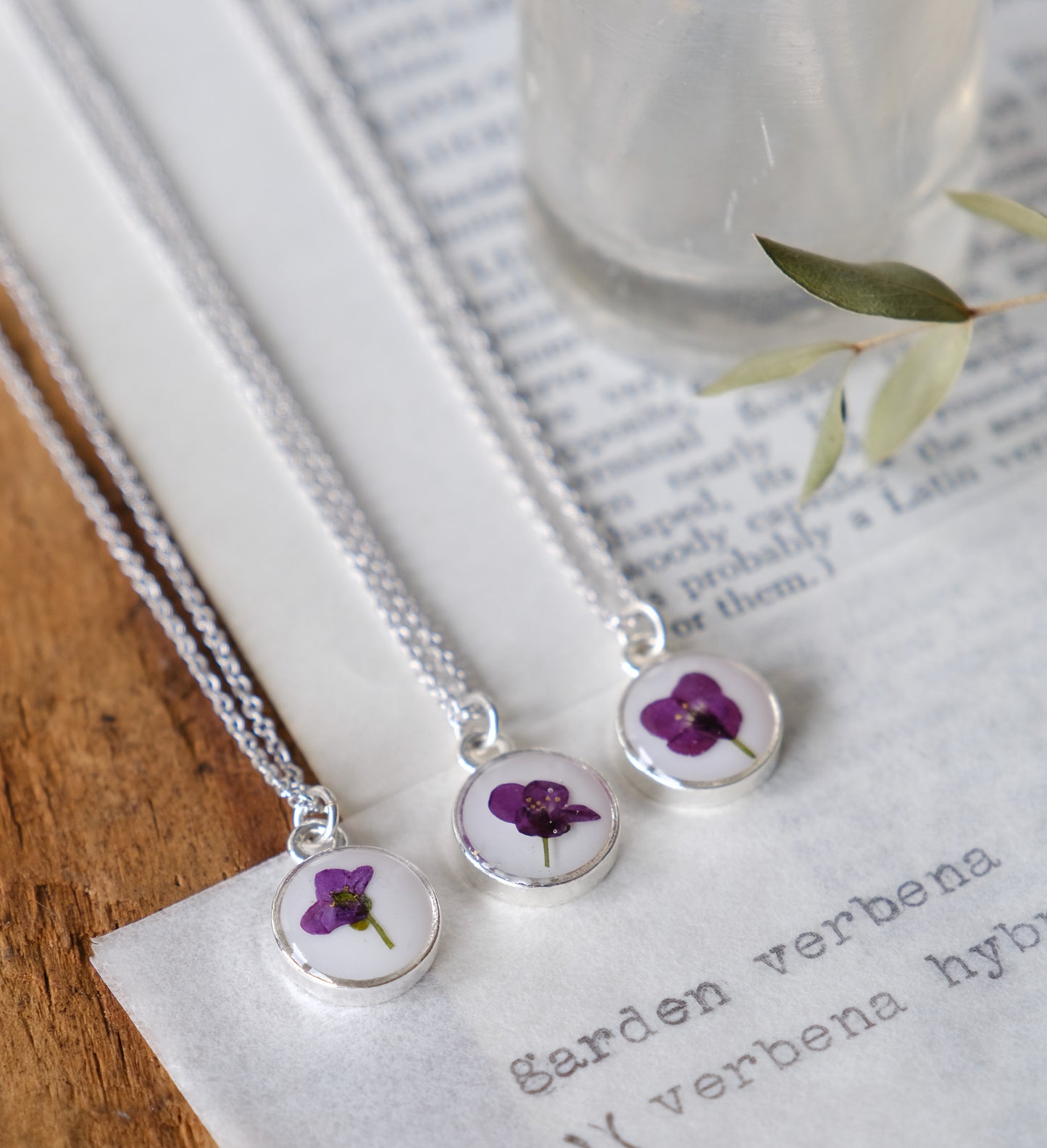 Petite Purple Alyssum Necklace