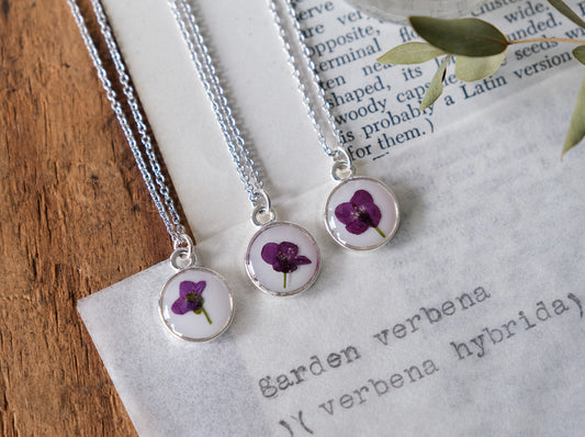 Petite Purple Alyssum Necklace
