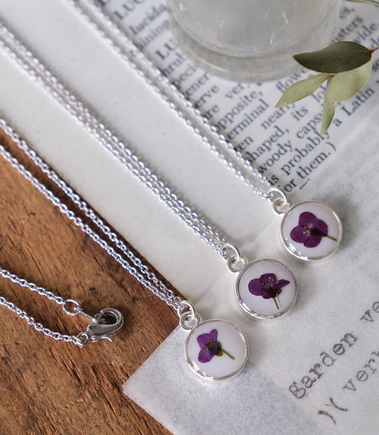 Petite Purple Alyssum Necklace