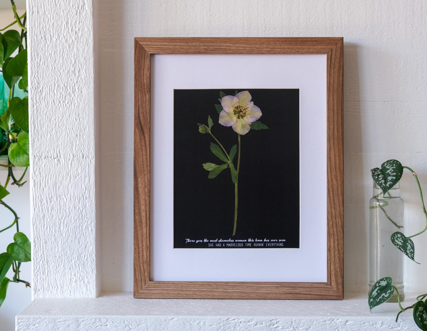 folklore 'last great american dynasty' Pressed Hellebore Print | Taylor Swift Flower Print