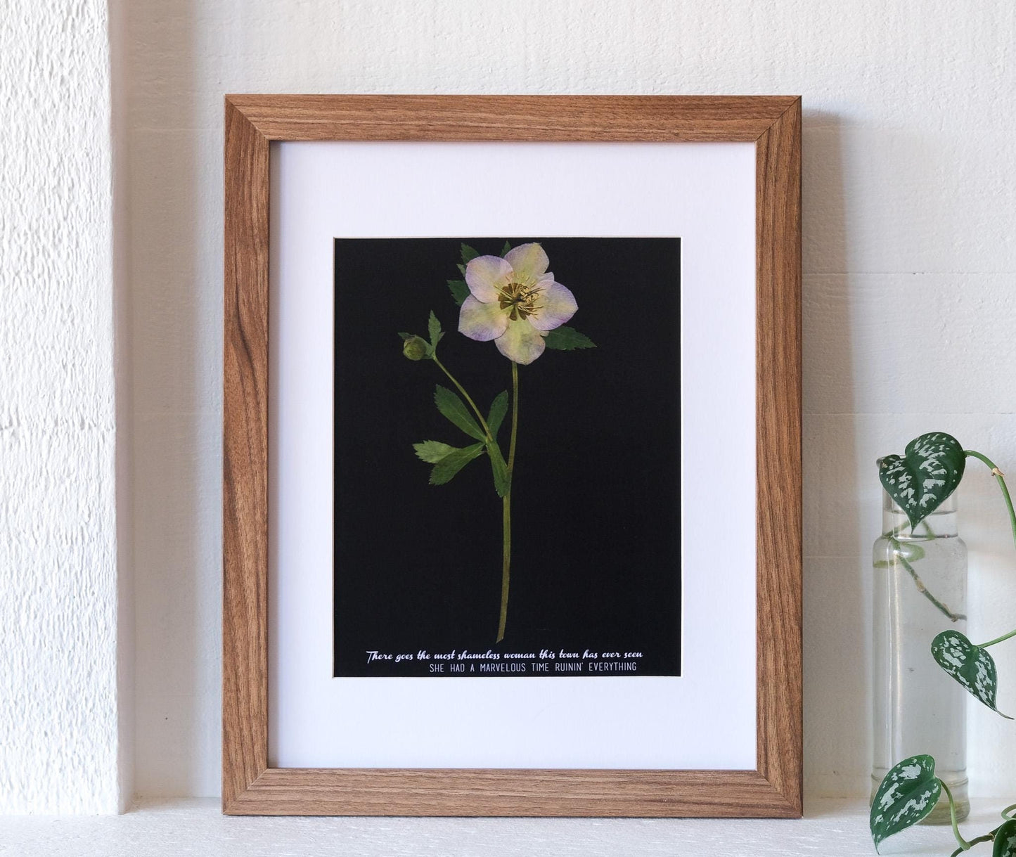 folklore 'last great american dynasty' Pressed Hellebore Print | Taylor Swift Flower Print