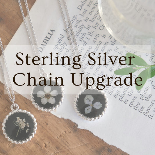 Upgrade to a Sterling Silver Chain