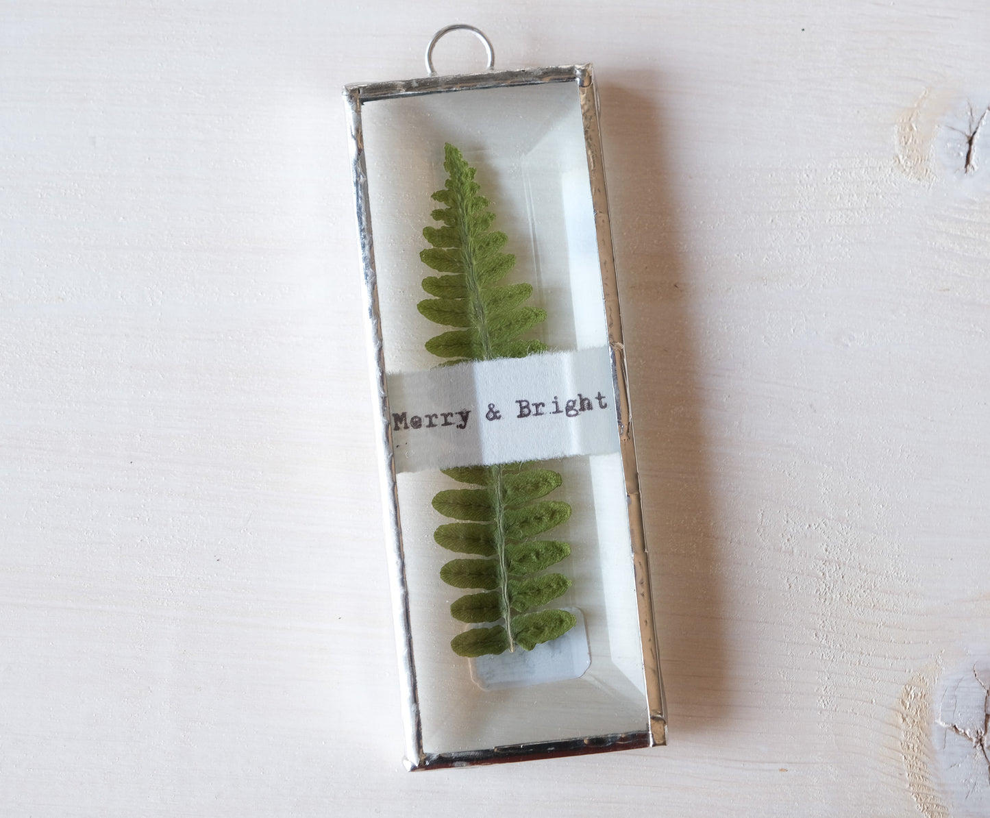 Fern 'Merry & Bright' Ornament