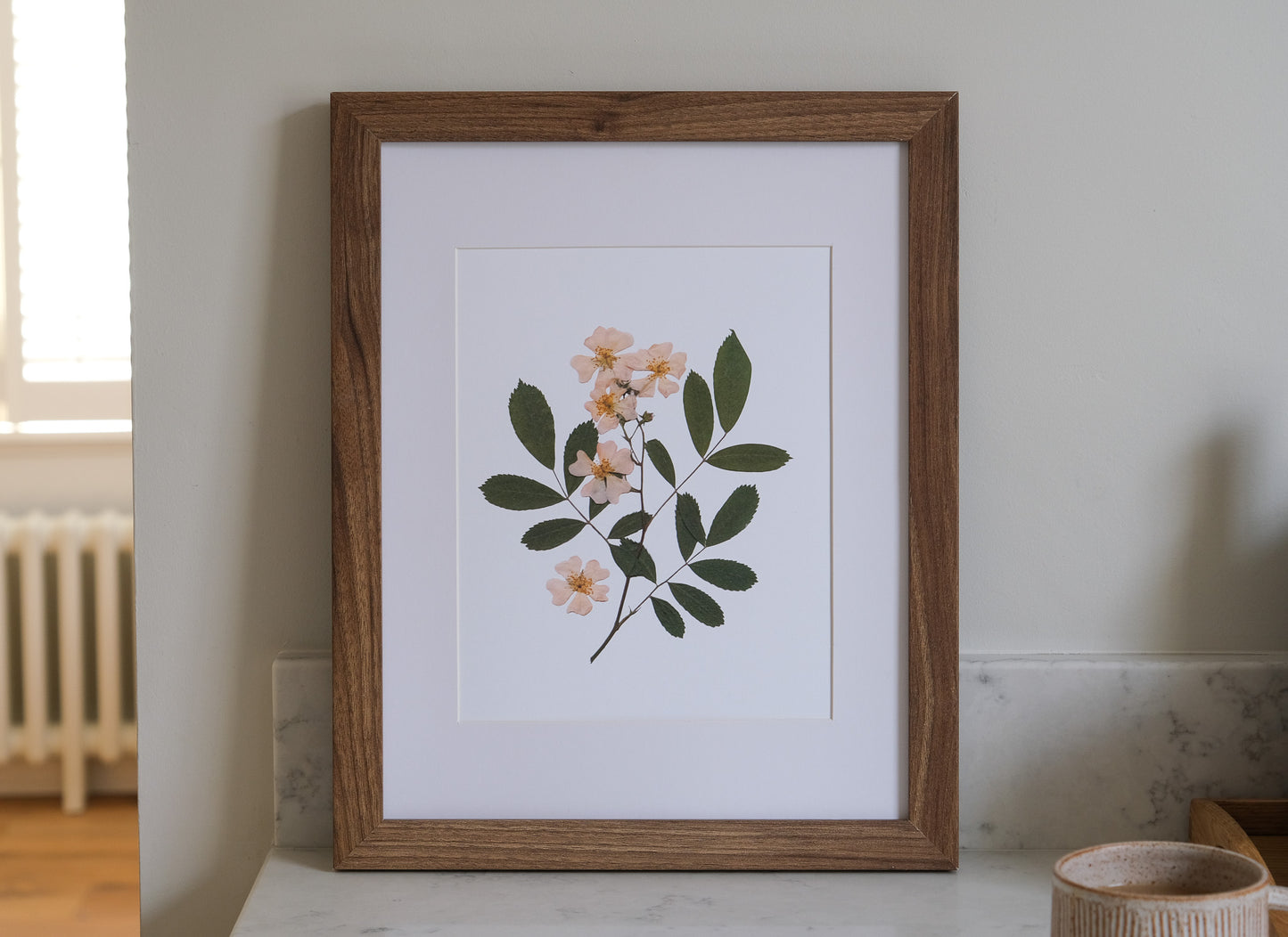 Wild Rose Pressed Flower Print