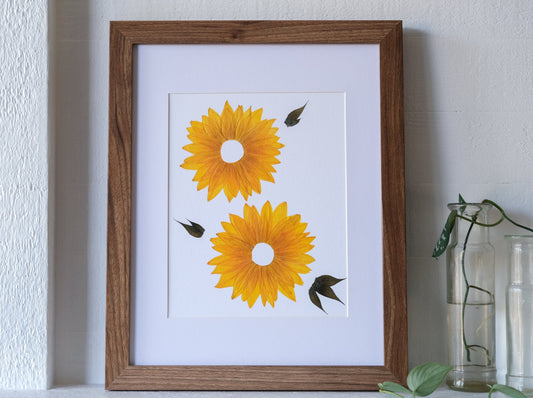 Pressed Sunflower Print | 8x10