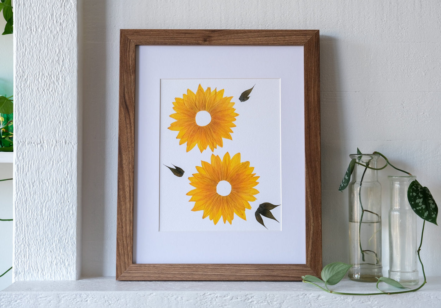 Pressed Sunflower Print | 8x10